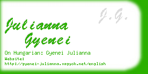 julianna gyenei business card